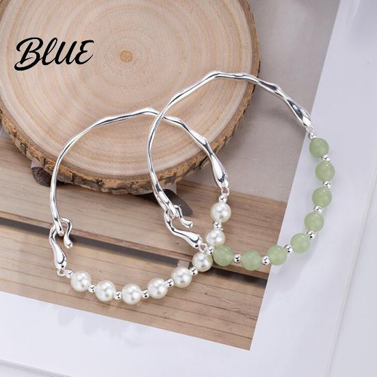 Refined Workmanship Bracelet Beaded Bangle for Women Faux Pearl