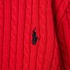 Pull Polo Ralph Lauren PE23 Couleur Unie Logo Brodé Simple Boutonnage Manches Longues Tricot Pulls Enfants Rouge 312543047-039