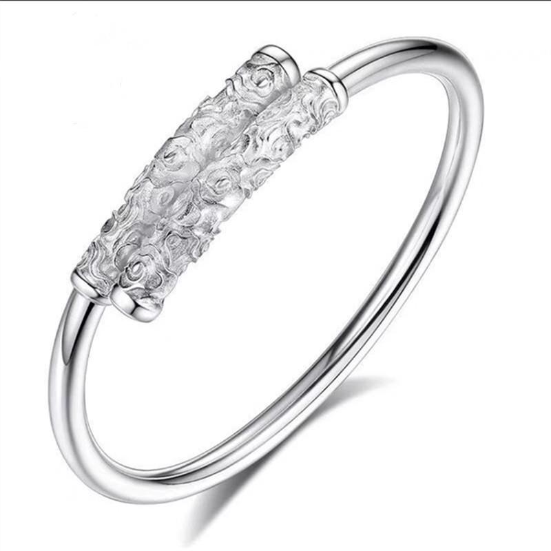 

Браслет у стилі Короля Мавп з білої міді з посрібленням - Унісекс, трендовий парний дизайн від Чжу Ілуна