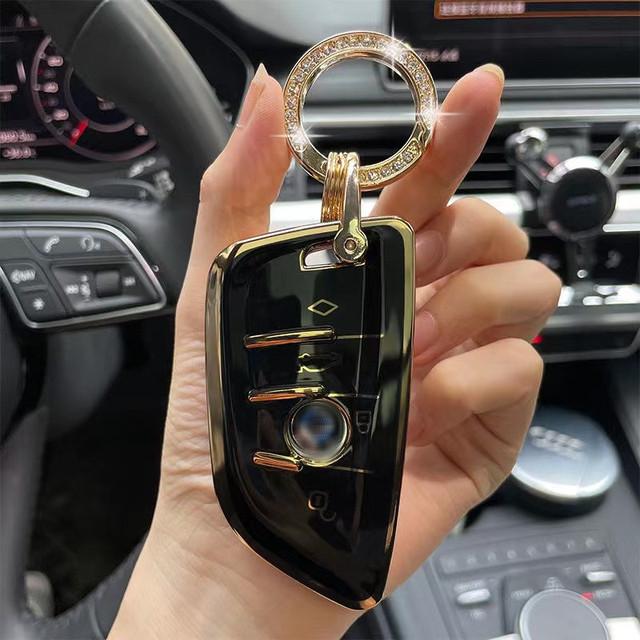 BMW Autoschlüsselhülle Hülle Hülle X1 X2 X3 X5 X6 F10 F20 F30 F15 F11 F25 525i 530i F48 E60 E87 M3 M4 G30 G20 Schlüsselanhänger Zubehör