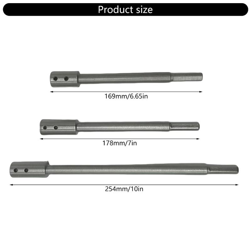 169/178/254mm Bohrerverlängerung Antirutsch Bohrtiefe zum Bohrer Geeignet für Prozess Holzmöbel