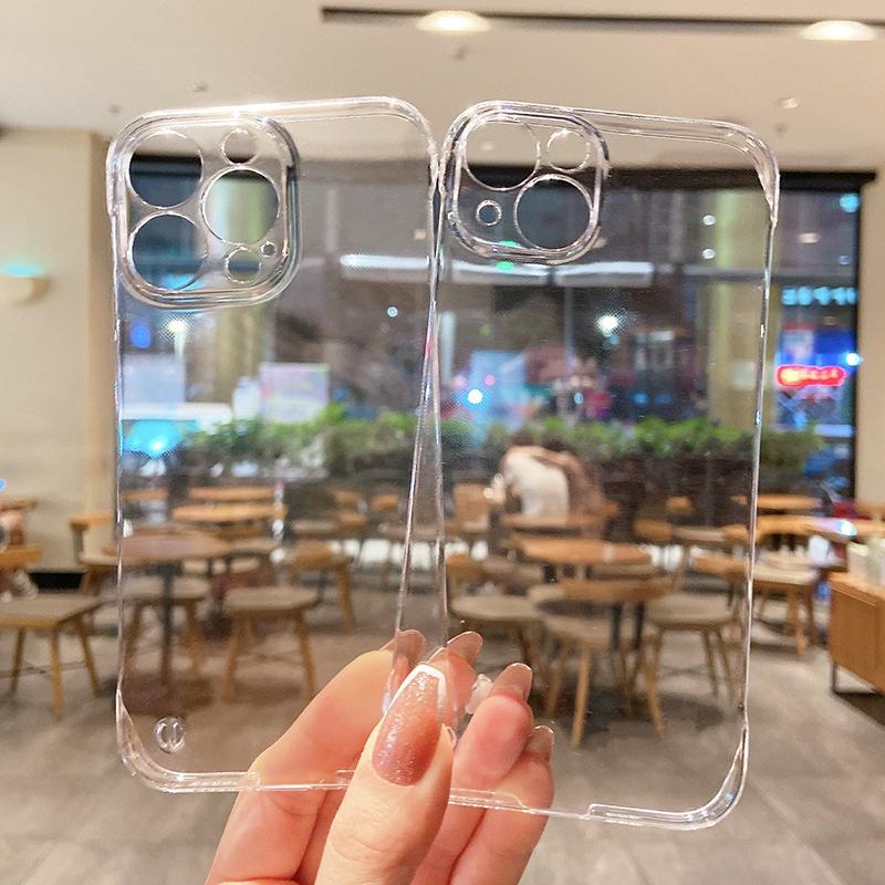 IPhone13 Semi-transparent Case Suitable for Apple 13promax Phone Case 12 Simple 11 Fashionable Protective Case
