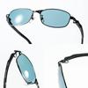 Zeque Polarized Sunglasses Matte White with Trueview Sports Blue Mirror Feiz'57 F-2006