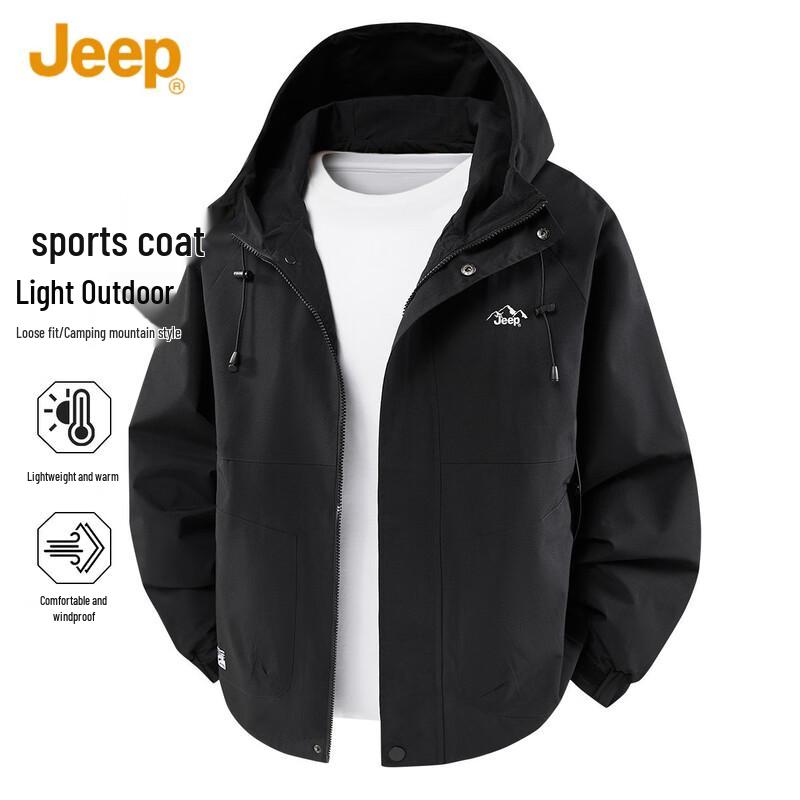 JEEP Men's Hooded Casual Outdoor Jacket