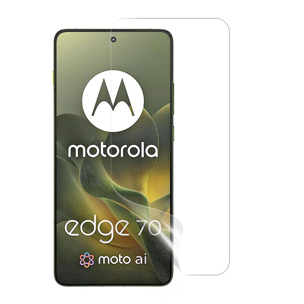 For Motorola Edge 70 5G Screen Film PET Bubble Free Ultra Clear Screen Protector, NOT Complete Covering