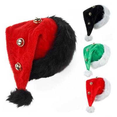 Christmas Decorations: Winter Plush Christmas Hats With Bells