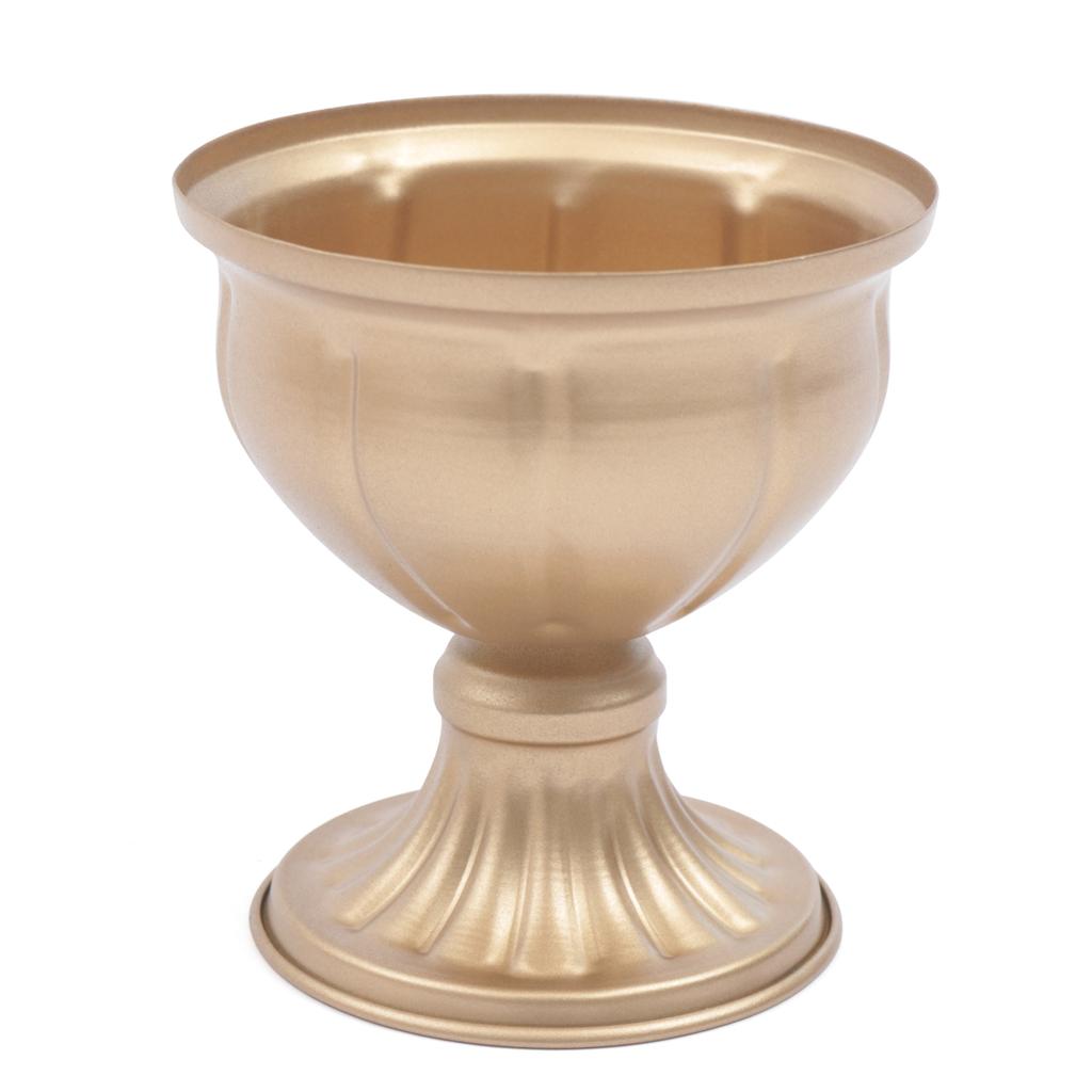 10 PEZZI Vasi in Metallo Oro Antico a Forma di Fiore Set di Vasi Vintage per Boccioli per Centrotavola Matrimonio Tavolo Decorazione Casa