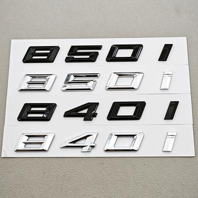 NEW 3D ABS Car Letters Logo 840i 850i Sticekr Rear Trunk Badge Emblem Decals For 8 Series 840i 850i G14 G15 G16 Tail Marking