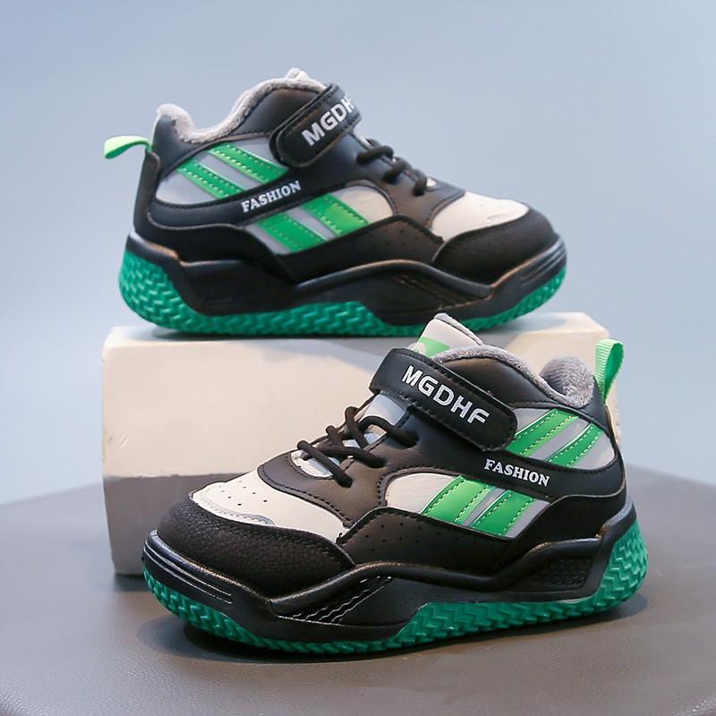 Kids Winter Warm Fleece-Lined Sneakers Boys Girls Sport Running Basketball Casual Shoes US 6