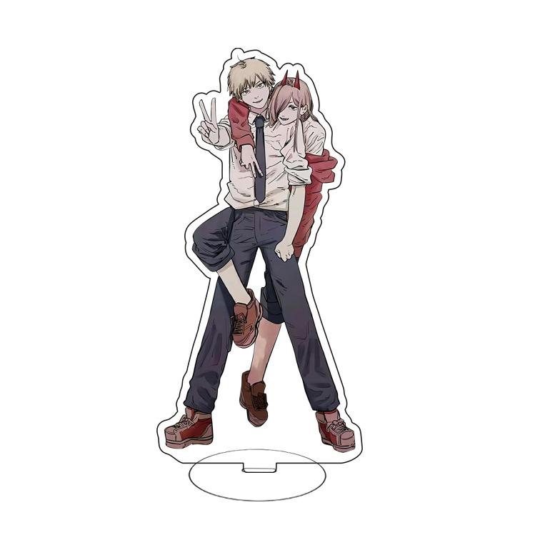 15cm Anime Chainsaw Man Acrylic Stand Action Figure Toy Makima Hayakawa Aki Figures Desktop Home Decoration