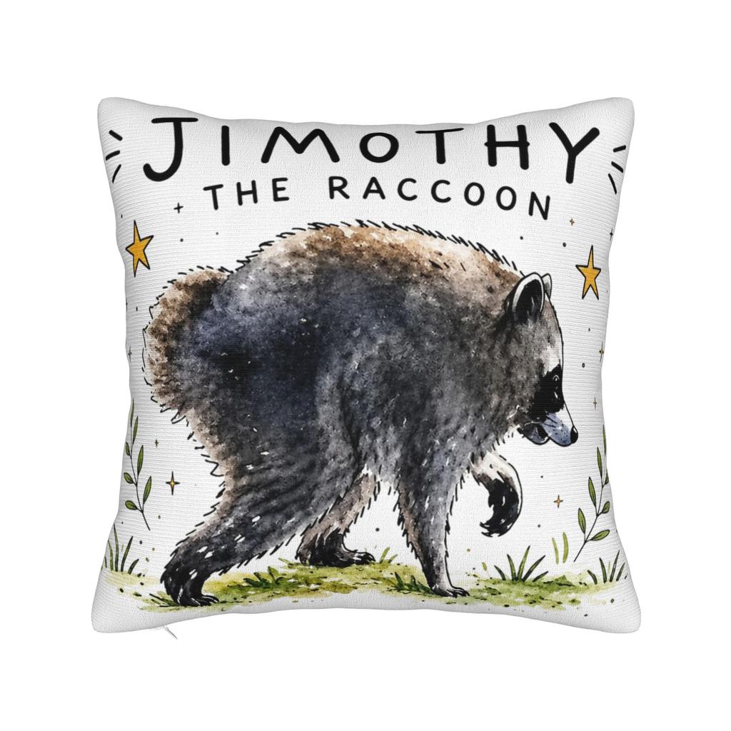 Jimothy Raccoon Pillowcase Product Printed Cushion Cover Decoration Throw Pillow Case Cover Home Multiple Sizes