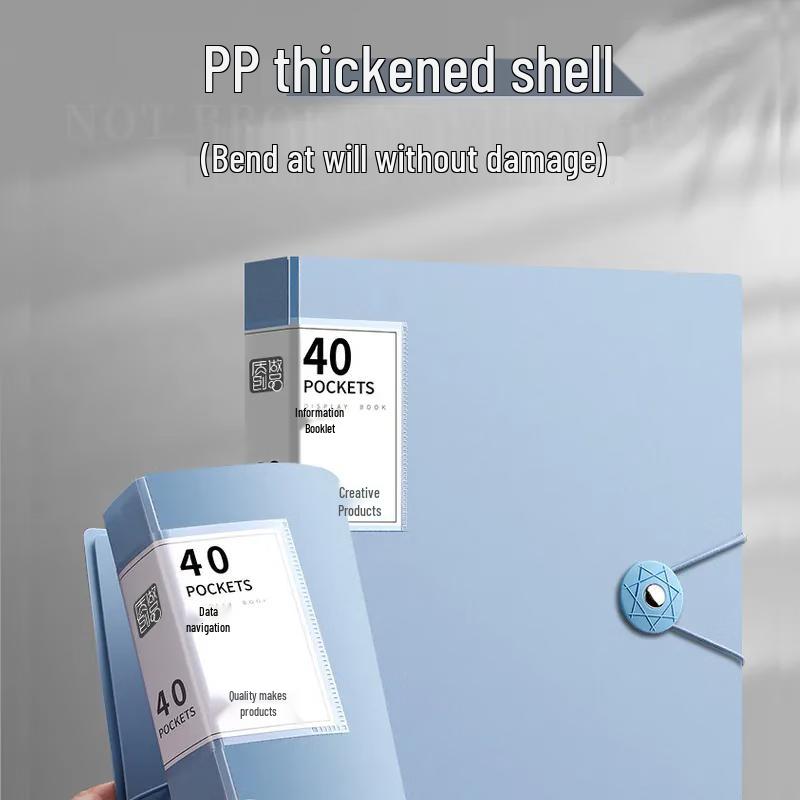 A4 Document Folder with 40 Pockets