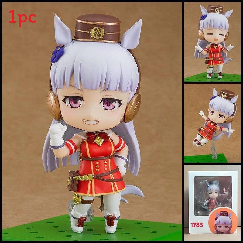 Uma Musume Pvc Figure Model Toy With Interchangeable Faces For Collectors And Fans