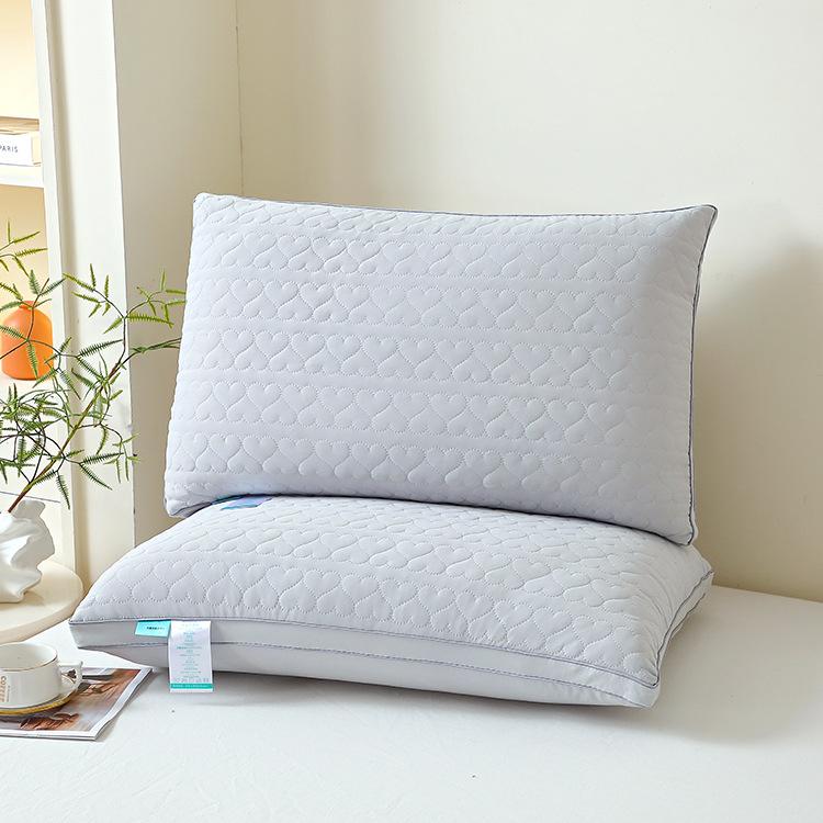 2025 New Solid Color Simple Cool Summer Cool Pillow Summer Cool Adult Medium and High Comfort Pillow One Pack