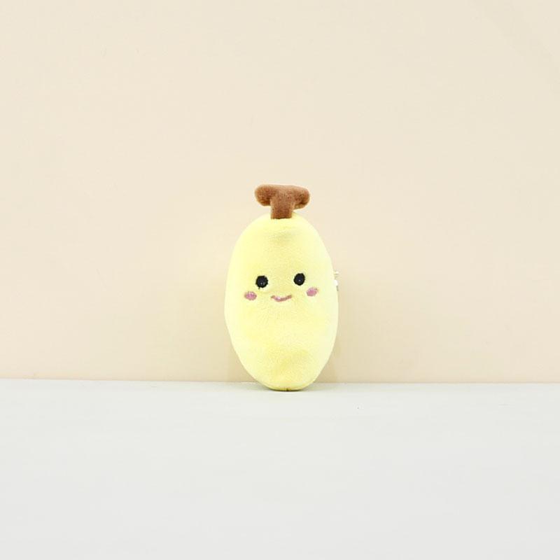 Adorable Cartoon Banana Plush Toy Keychain With Ultra Soft Short Plush Material For Bags