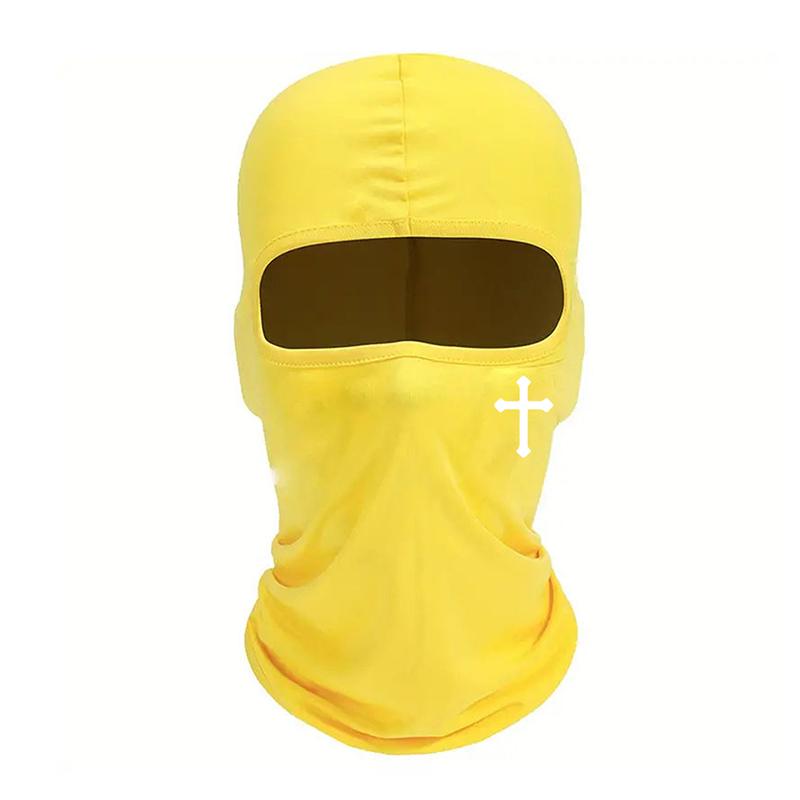 1Pcs Cross Riding Helmet Headgear Breathable Black Balaclava Face Mask Moisture Wicking For Cycling Hiking Outdoor Headgear