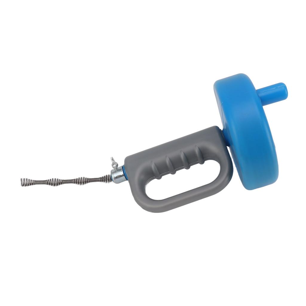 Blue Pipe Unclogger Hand Crank Sewer Unclogger Toilet Kitchen Steel Wire Pipe Blockage Dredging