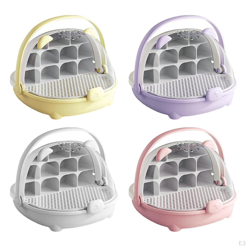 Insekten-Habitatbox für Seidenraupen mit Transportfunktionen und Beobachtungsraum