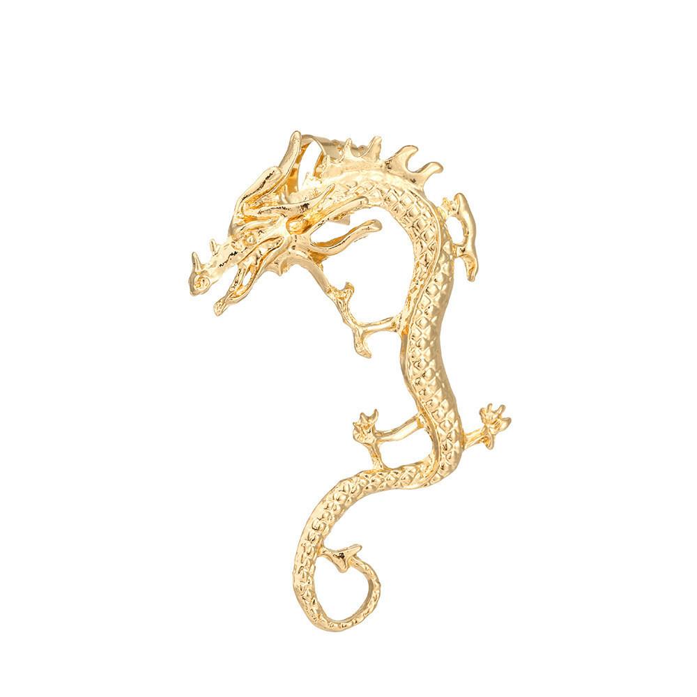 Dragon Chinese Unique Alloy Earrings Trendy Street Style Animal Zodiac Jewelry