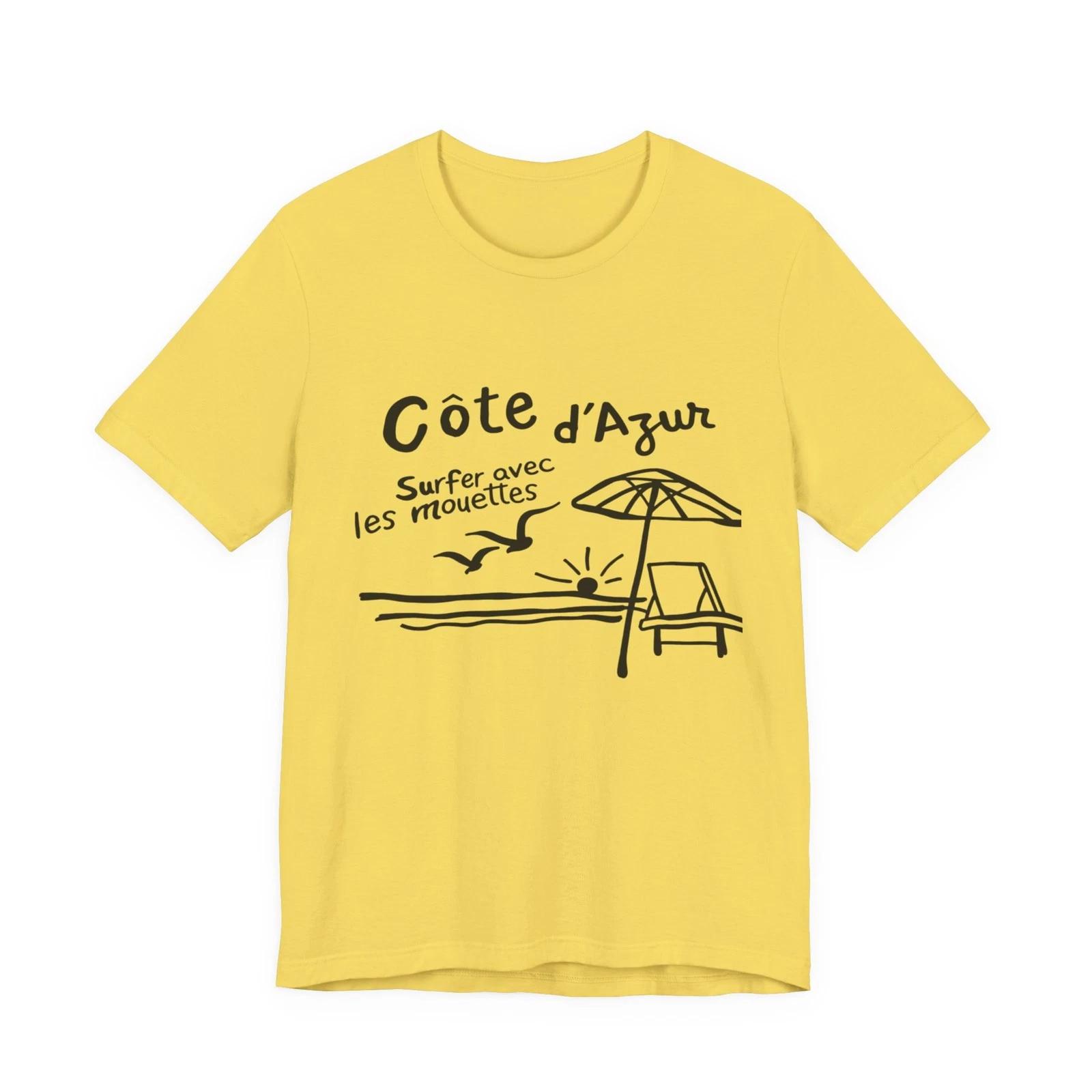Côte d Azur Beach French Riviera T-shirt 4XL