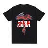 Akira Neo Tokyo Japanese Anime Movie Manga Shotaro Kaneda T-Shirt Men Short Sleeve Science Fiction Graphic Tee Vintage Washed Cotton Streetwear