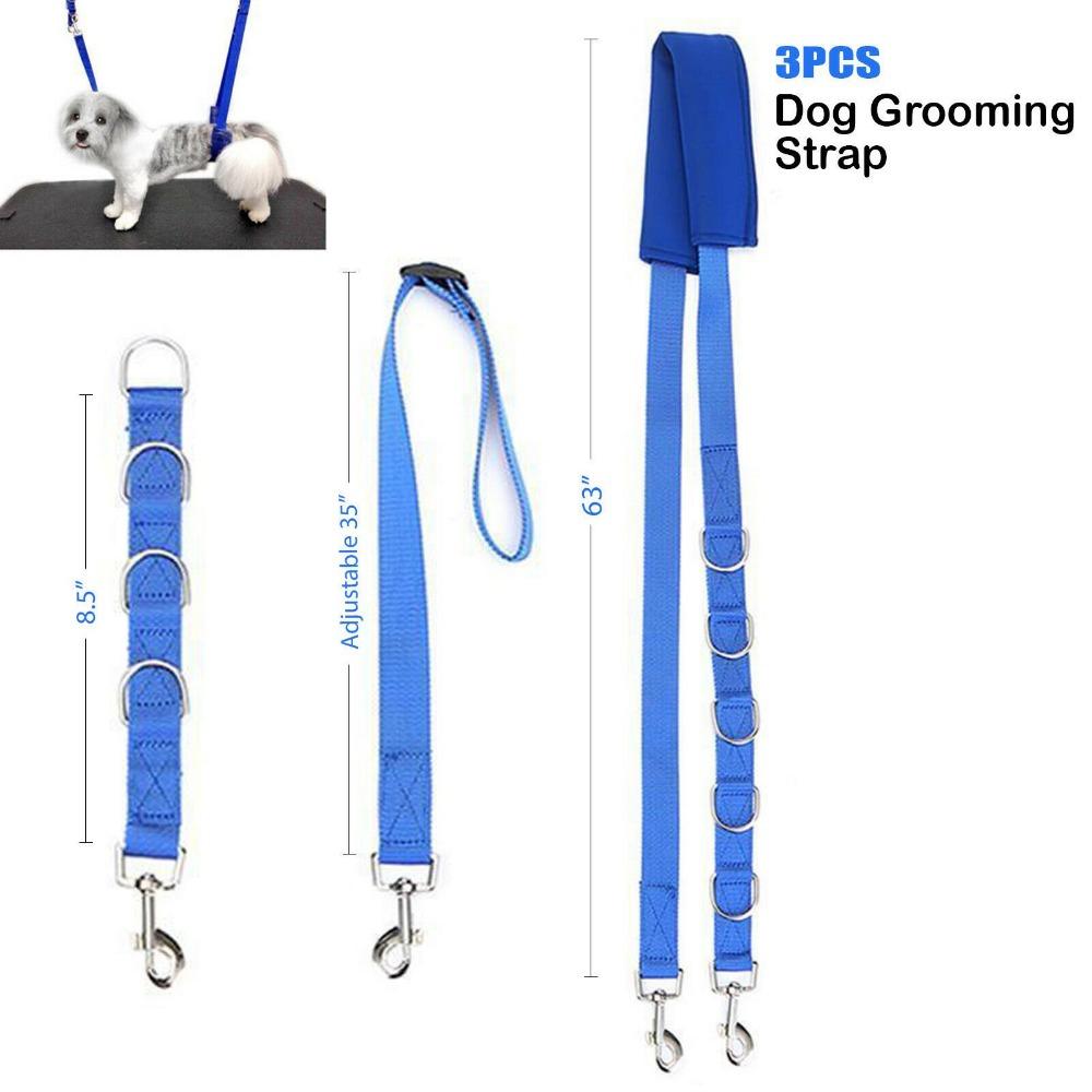 3Pcs Pet Safety Belt Dog Collar Grooming Belly Strap Dog Harness Harness Strap Dog Grooming