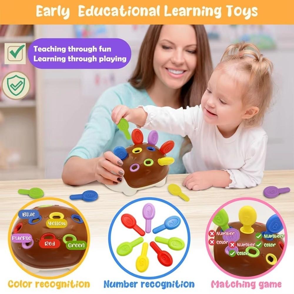 Learning Montessori Toys Counting Fine Motor Toys Educational Toys Hedgehog Toys  Age 1 2 3 4 Year