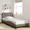 VidaXL Bed Frames with Headboard, Upholstered Bed, Slat Base, Single Bed, Adult Bedroom Bed 3207748