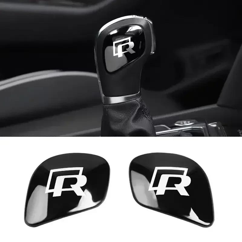 YNEPB1 Car Gearbox Control Gear Lever Stickers Shift Stick Handle Accessories For VW GTI Polo Golf Passat Tiguan Arteon Touareg Taigo