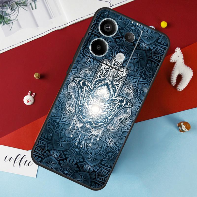 

Чехол Hamsa Hand of Fatima для Xiaomi Redmi Note 13 12 11 8 9 10 Pro Note 12S 11S 10S Redmi 12 10C 12C 13C Cover Redmi Note 10S