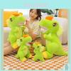 Adorável Dinossauro Verde de Pelúcia Macio Fofinho Desenho Animado Boneco Dinossauro Para Presentes de Crianças