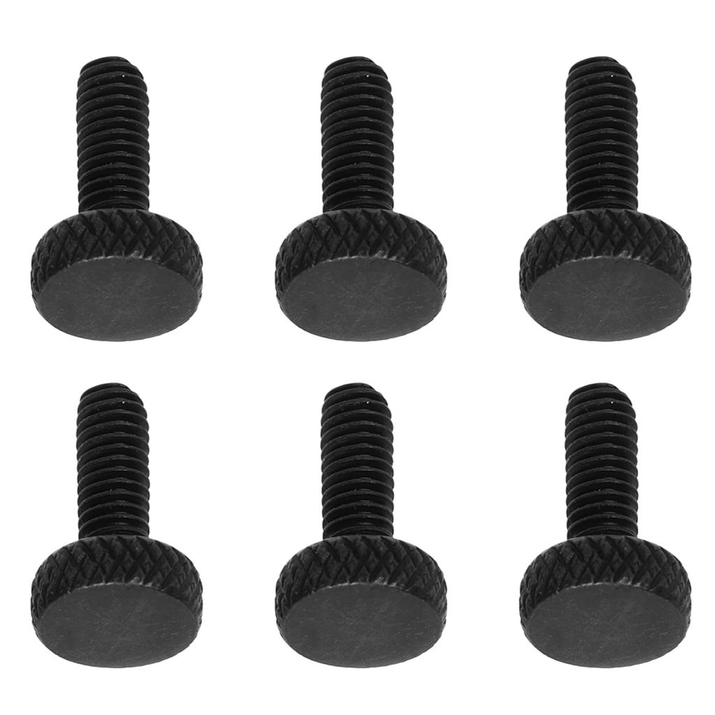 6 Pcs Tremolo Bridge String Locking Screw Metal Electric Guitar Tremolo Bridge Fine Tuning Screws Black