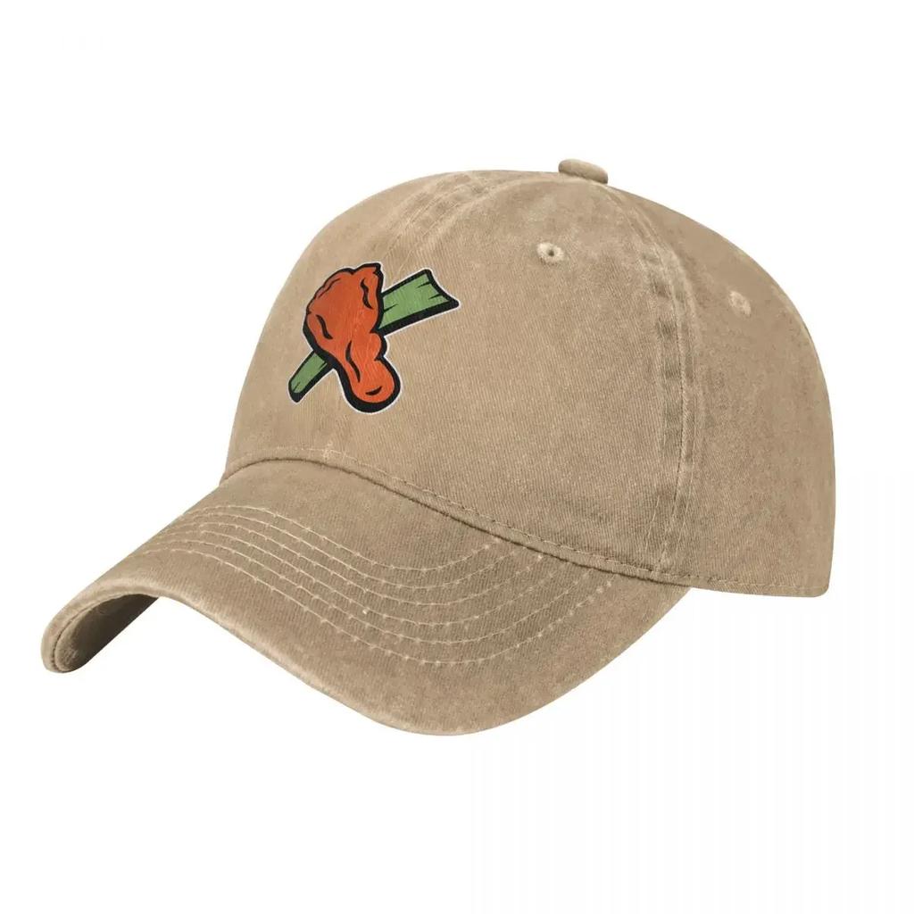 Buffalo Chicken Wing Drumstick And Celery Fashion Baseball Cap Peaked Cap Unisexs Hat Womens Cap Sun Caps
