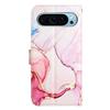 For Google Pixel 9/Pixel 9 Pro Case with Strap Marble Pattern Leather Phone Cover Card Holder