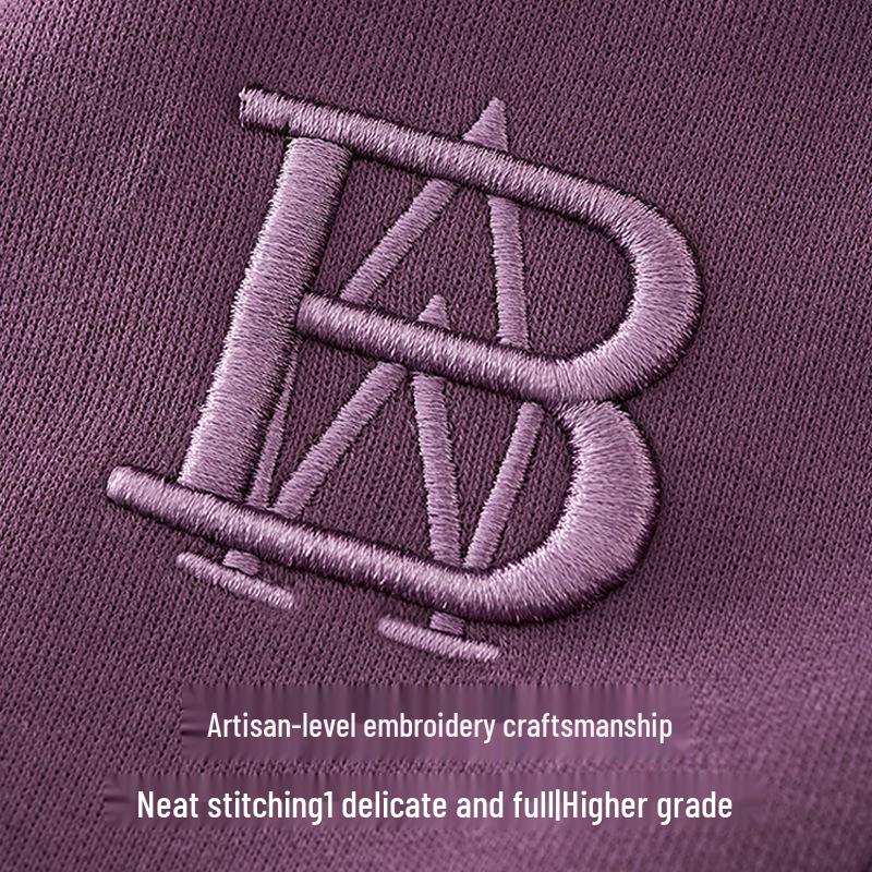 GAGN Women's High Waist Purple Straight-Leg Casual Sports Pants - Simple, Loose, and Versatile.