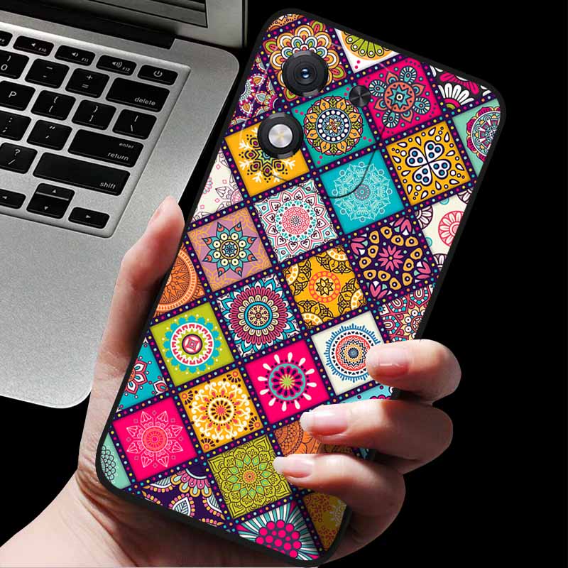 For Honor X70i 5G ABR-AN00 3D Relief Flower Emboss Soft Silicone Back Cover For Honor X70i X70i 5G Relief Emboss Case Honor X70i