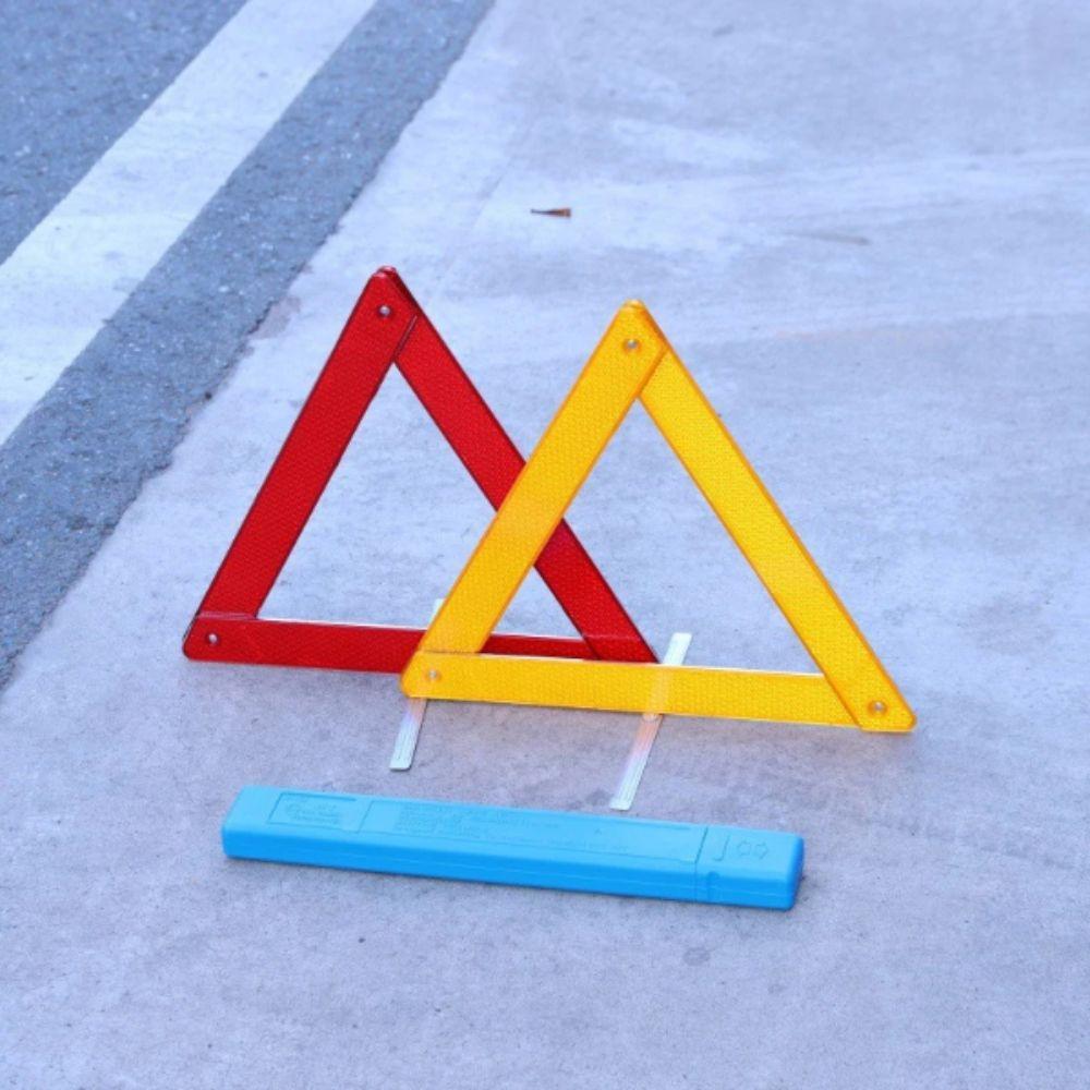 Reflective Reflective Triangle Foldable Road Safety Device Emergency Warning Triangle  Car Tripod