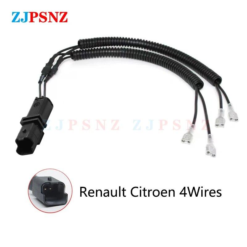 Zástrčka klaksonu do auta 4vodičová vlnitá trubka Vyhrazená zástrčka na šnečí klakson Konverzní zástrčka do auta