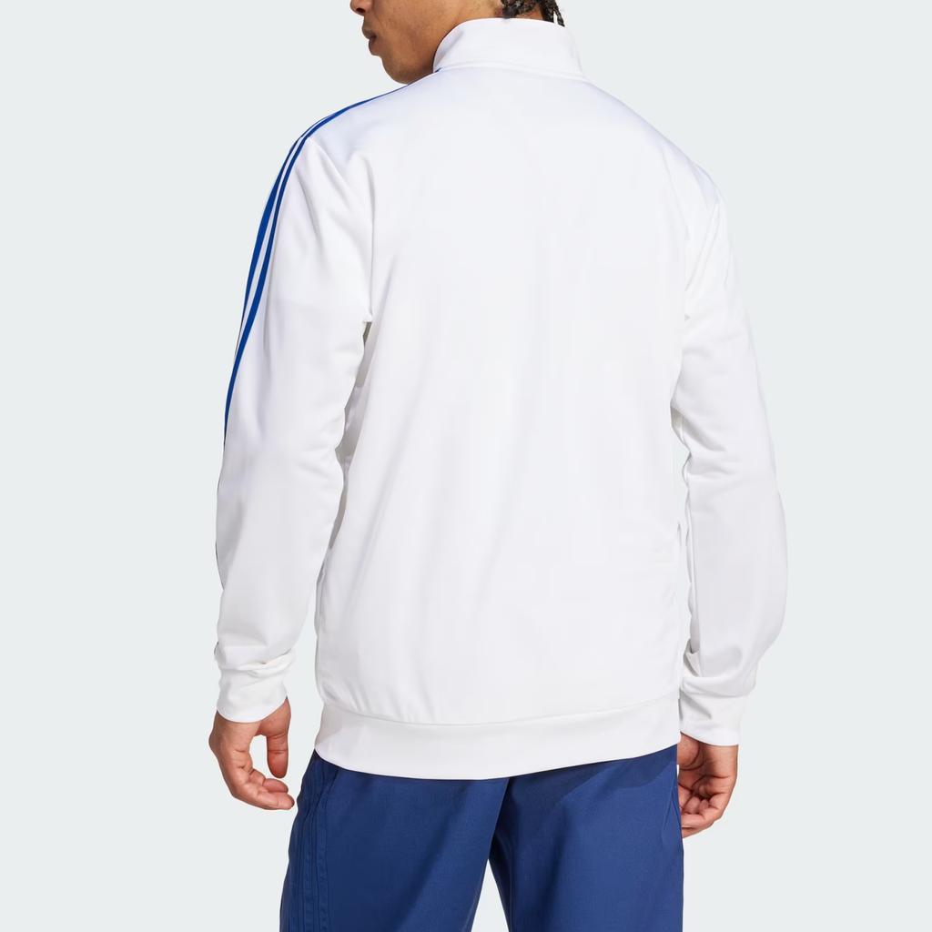 adidas Giacca da tuta DNA Real Madrid con logo a strisce del brand e zip frontale Top da uomo Bianco IT3804