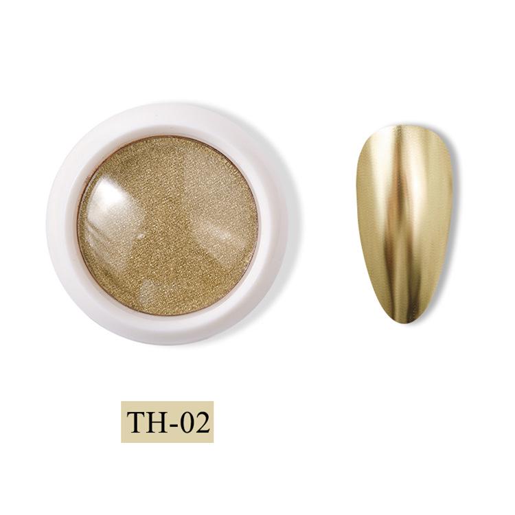 Rich Gold Titanium & Silver Mirror Powder: Rose Gold & Champagne Electroplated Solid Powder for Nail Art