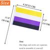 50 Pack Nonbinary Pride Flags Pride Month Accessories LGBTQIA Non Binary Flag NB Gender Rainbow Non-Binary Hand Held Flags Decorations Stuff for