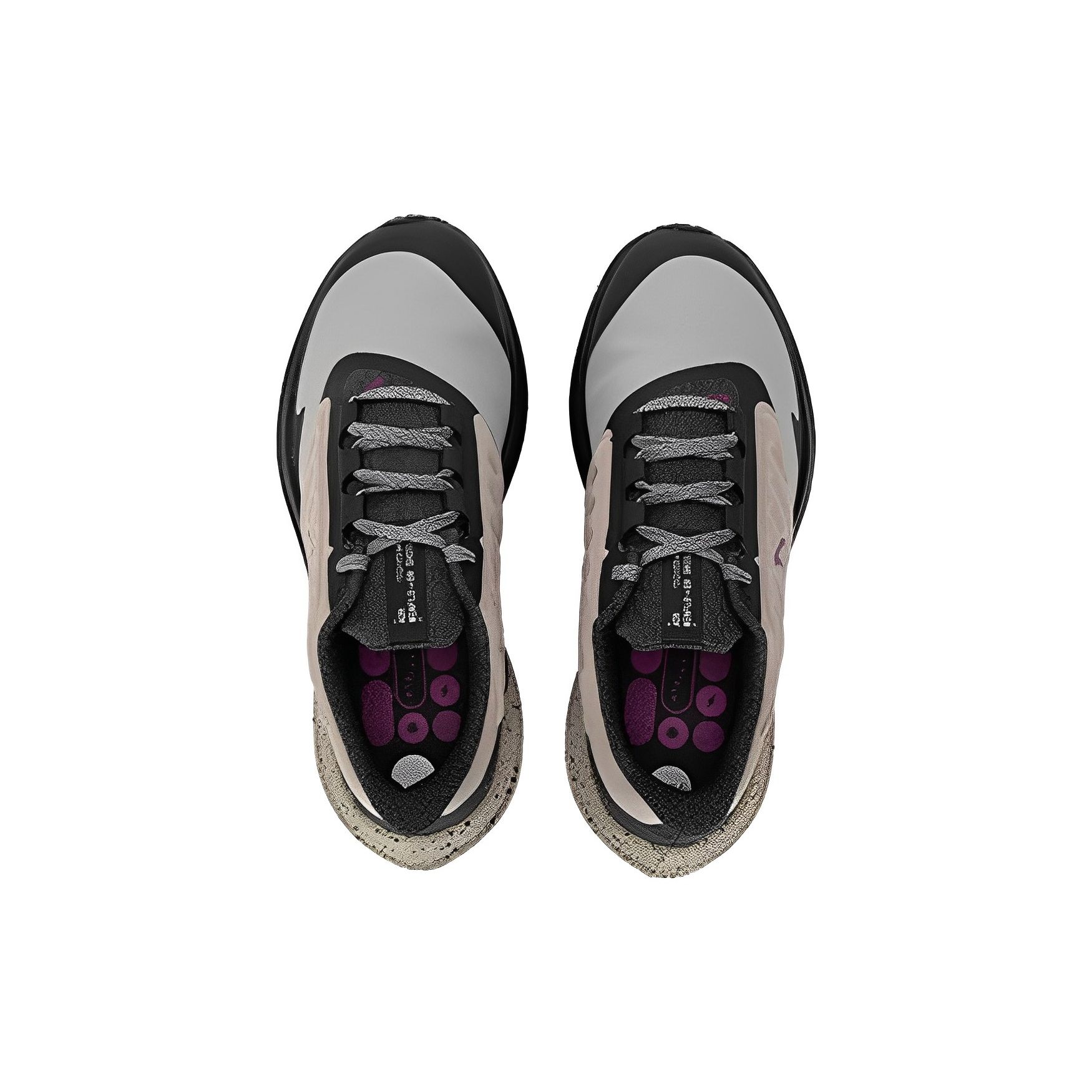 Женские кроссовки Nike Air Winflo 9 Shield Cobblestone Vivid Purple Серые DM1104-002 37.5 — фото 4