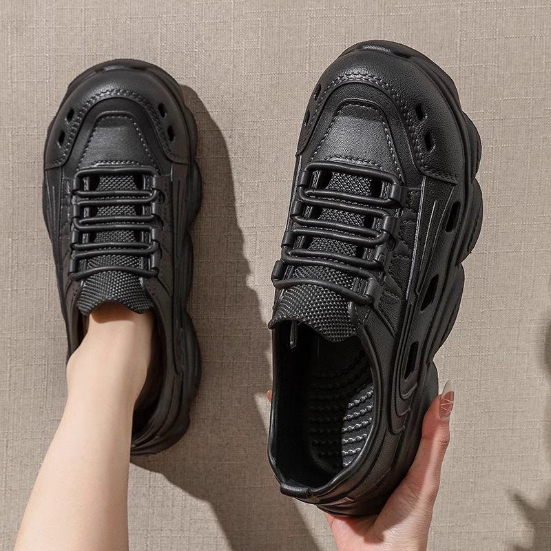 Spring/Summer Couple's One-Piece EVA Shoes: Comfortable, Casual, Puff Design, Non-Slip Sole.