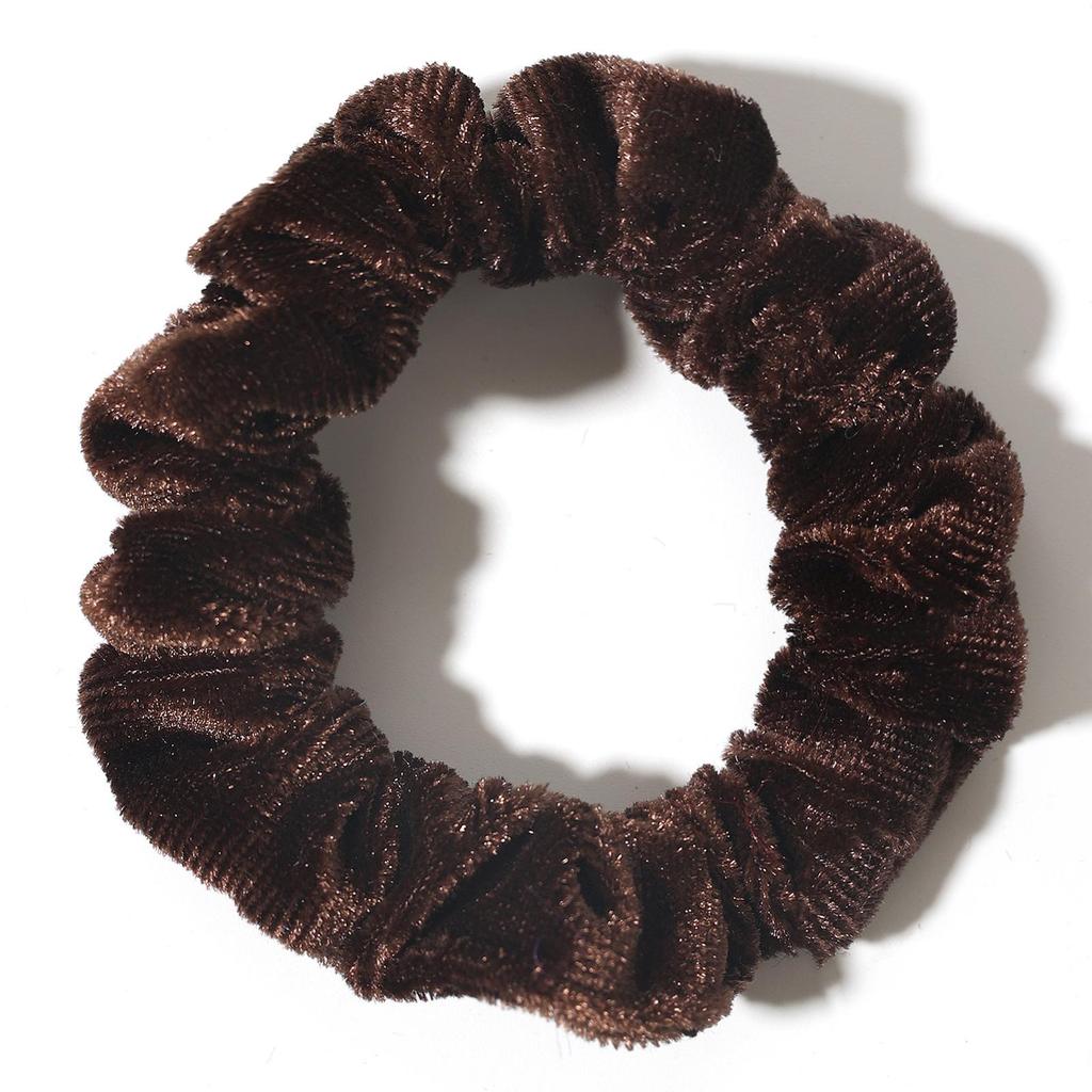 Bell Fashion Velvet Hair Ties: Classic High-Elasticity, Soft Touch In Solid Colors
