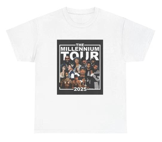 Millennium Tour Shirt 2025 T Shirt Nostalgic Music Fan Concert Gift Meme Tee XS
