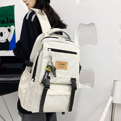 New Backpack College Junior High School Student Schoolbag Outdoor Leisure Simple Large-capacity Backpack