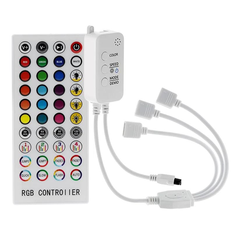 Music  RGB Led Controller DC5-24V Bluetooth Control 40 Keys 16 Million Colors with Timer Mode for 5050 2835 Strip