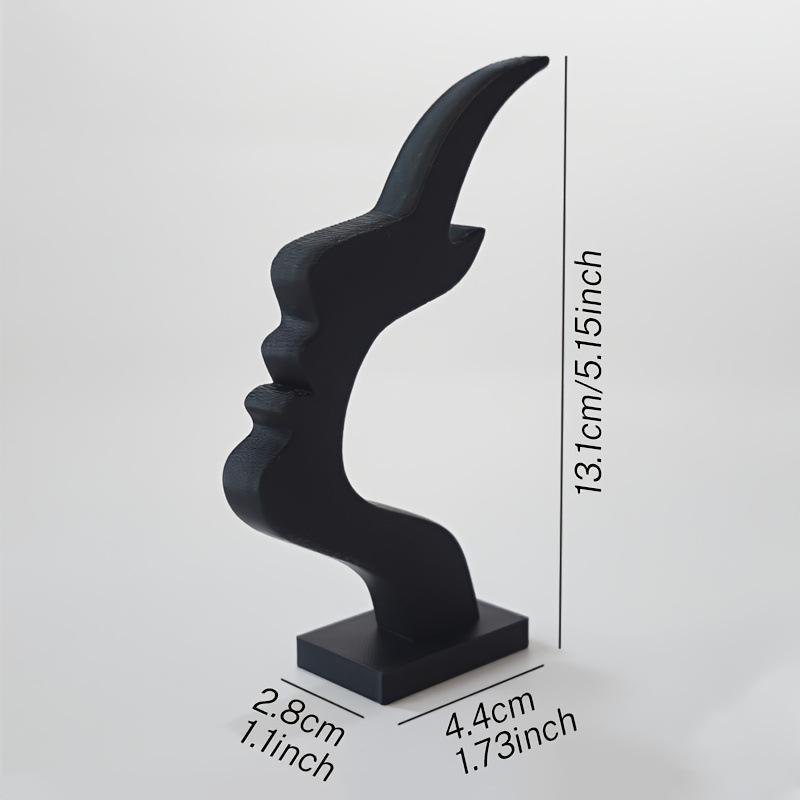 

Design Clever and Creative Glasses Placement Stand Bar Shape, People s Side Face, Interesting and Simple Glasses Stand Ornament