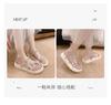 Fashion Slippers Casual Shoes Summer Clogs Woman Butterfly-Knot Glitter Slides Platform Pantofle Luxury Beach Jelly 2025 Scandals