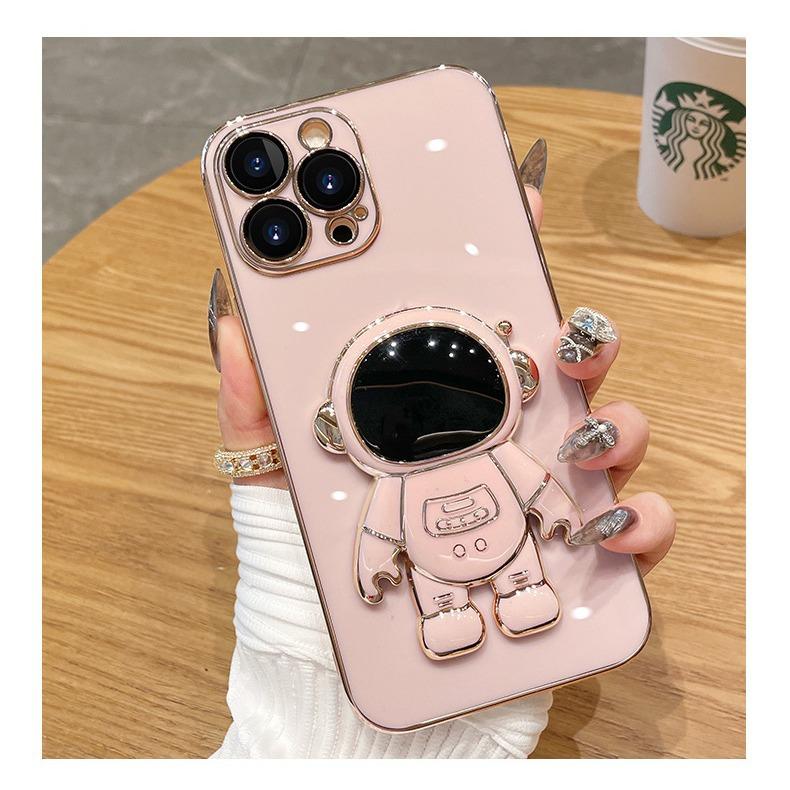 Suitable for Apple 15 Phone Case, Astronaut IPhone16promax14, Electroplated Silicone 13 Full Package